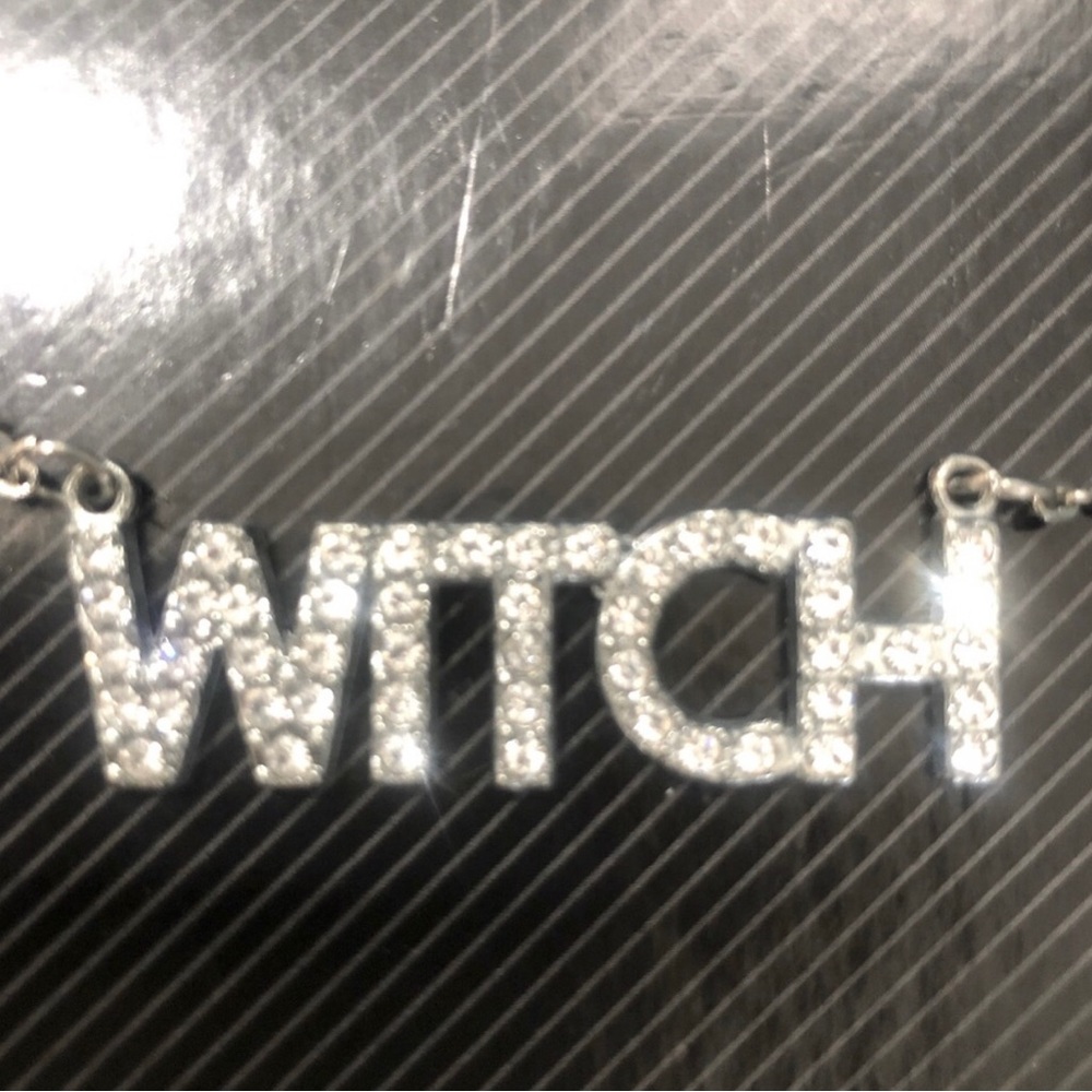 Witch Rhinestone Necklace